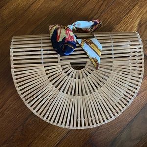 Beach Bag with Scarf Tie